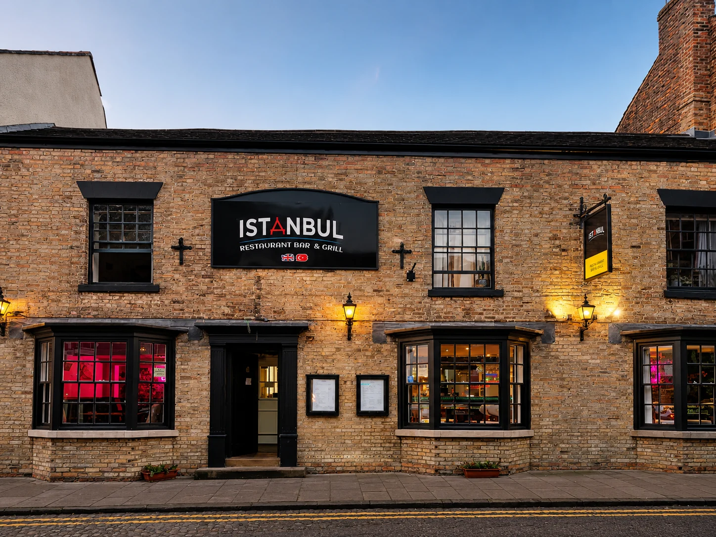 The restaurant’s stone frontage in central Thirsk
