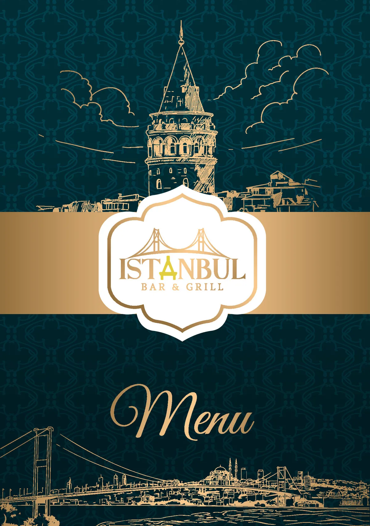 Istanbul Bar & Grill à la carte menu cover